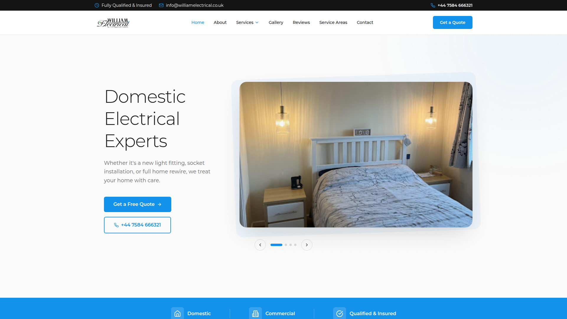 Podgląd strony William Electrical